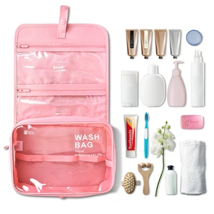 Factory Wholesale Custom Travel Hanging Toiletry Bag Storage Organizer Portable Nylon Wash Bags Household Toilet Bags