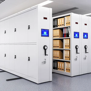 File Document Storage Cabinet High Density Mobile Shelving Steel Lockable Modern For Home Office School