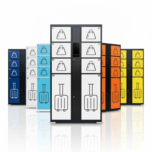 Commercial Smart Storage Locker for Beaches, Parks and Resorts with Reinforced Metal Structure