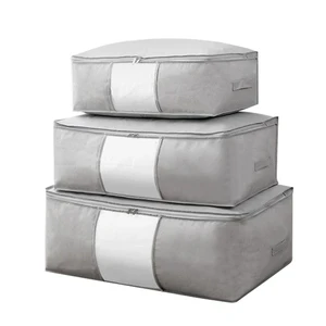 Large Capacity 3 Sizes Storage Bag for Clothes Waterproof Cabinet Wardrobe Organizer for Quilt Pillow Bedding-Cleaning Tool
