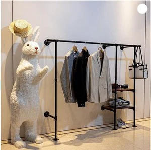 Modern Metal Floor-Standing Coat Rack for Bedroom Large Space Multifunctional Storage & Display Rack