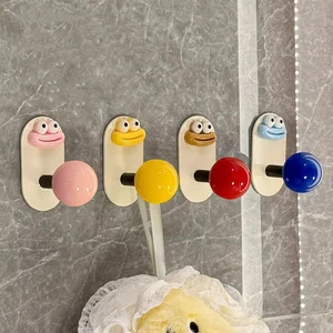 Creative Modern Plastic Multifunctional Wall Hanging Bathroom Hook Strong Adhesive Towel Clothing Storage Home Kitchen Living