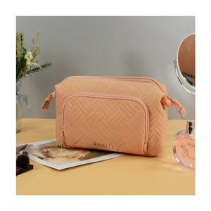 Eco-Friendly Durable Water Resistant Large Capacity Travel Makeup Organizer Polyester Bag with Zipper Closure
