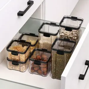 Cedar space Wholesale PET Transparent Plastic Injection Kitchen Organizer Eco-friendly Kitchen Cabinet Organization Supplies