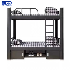 Metal Bunk Bed Full Over Full, Heavy Duty Steel Frame With Guardrails For Adults And Teenagers