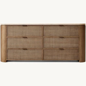 Luxury Modern Bedroom Furniture 6-Drawer Wooden Dresser For Bedroom