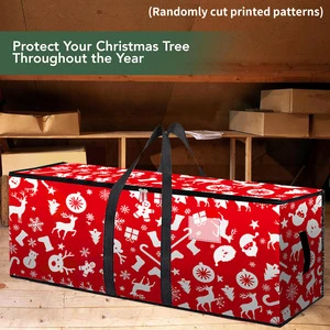 Christmas Tree Storage Bag, Heavy-duty, Wide Opening, Oversized Storage Container, Suitable for Storing the Tree and Decorations