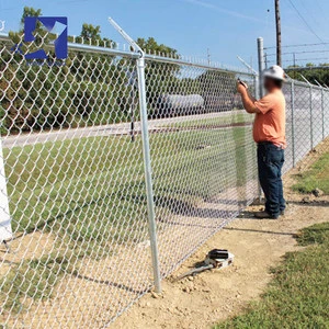 Galvanized Steel Chain Link Fence China Factory Sell Chain Link Wire Mesh Fence