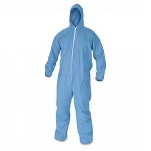 Customized and wholesale disposable Non-woven dust-proof Coverall fabric chemistry suit With Hood for industry