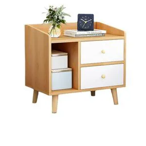 Modern Solid Wood Internet Celebrity Storage Cabinet Rack Bedside Table Leg Storage Cabinet Bedside Small Bedroom Simple