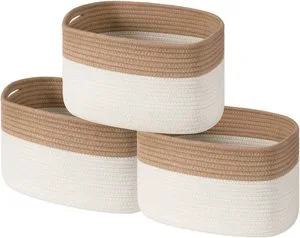 2023 New Style Eco-Friendly Cute Woven Rope Storage Basket for Laundry & Blanket Storage Toys