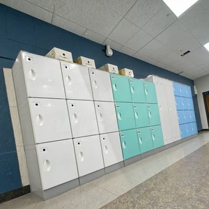 Custom Logo Printed ABS Eco-Friendly Waterproof Combination Key Knock-Down Structure Rust Resistant Plastic Storage 1 Locker