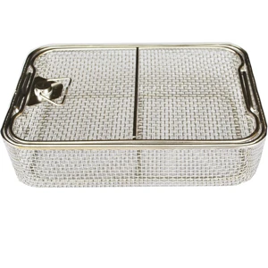 Customized Size Food Grade 316 Stainless Steel Wire Mesh Medical Basket Used for Hospital and Industries Drying and Cleaning