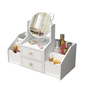 Desktop Dressing Table Cosmetics Storage Box Skin Care Jewelry Finishing Rack Multi-Functional Household Drawer Type