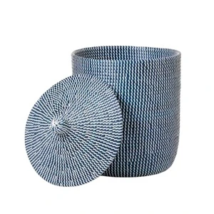 Hot New Design Jute Seagrass Storage Basket Woven Basket Durable Handwoven For Home Organizing