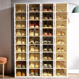 New Arrival Foldable Shoe Rack Factory Price Plastic Shoe Organizer For Living Room Rectangle Shape Injection Technics