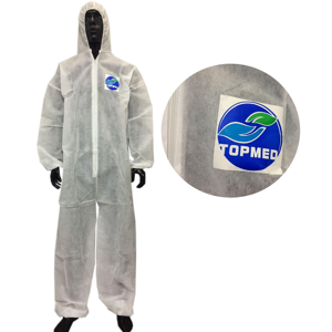 Industrial Disposable PP Coverall with 98% Filter Efficiency CE Certified Anti-dust Protective Clothing for Factory Clean Rooms