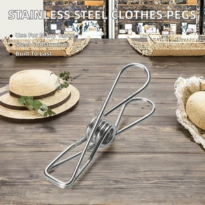 Small Mini Fish-Shaped Stainless Steel Metal Wire Clothespins Stainless Steel Pegs for Towel and Clothes Hanger Clips