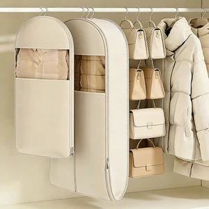 Versatile Clothes Storage Bags for Wardrobe Made From Lightweight yet Durable Non-Woven Fabric for Coats and Jackets