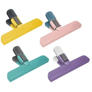 Multipurpose 4-Piece Bag Clips With Magnet- Food Clips For Food Storaget Chip Clips