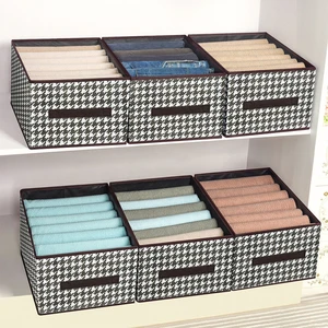 Foldable Closet Organizers Storage Box Classic For Wardrobe Clothes Storage-T-Shirts Pants Sweaters Jeans Organizer Drawers