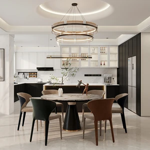 Modern Kitchen Modular Storage Cabinet Wooden Sideboard Fireproof Eco-Friendly Door & Drawer Base Cabinets