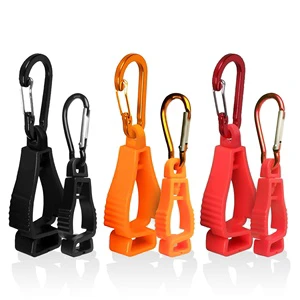 Metal Carabiner Gloves Holder Clip Safety High Quality Fall Protection Custom Hooks Hand Glove Clips For Work Gloves