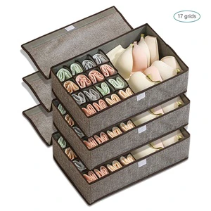 Custom High Quality Household Clothes Organizer Closet Underwear Socks Storage Organizer Wardrobe Storage Boxe for Underwear