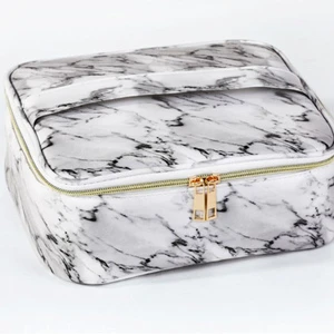 Waterproof Toiletry Bag, Handheld Organizer Pouch, Travel 3D PU Storage Bag, Stylish & Spacious