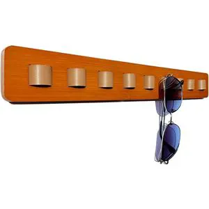 Eyeglass Storage Rack Wooden Wall Mounted Sunglass Display Stand Creative Storage Hook