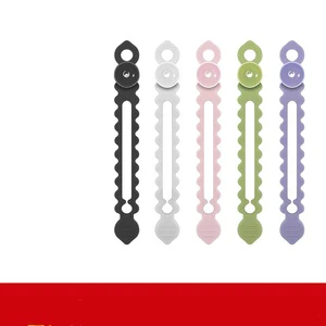 YDS Suction Cup Cable Organizer & Ties-Data Cable Storage Strap with Buckle for Cord Management and Charging Cable Bundle