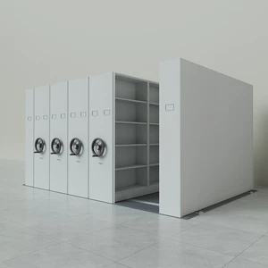 Steel Mobile Cabinet Mobile Shelving For Office Library Document Storage