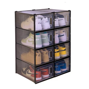 Latest Style Shoe Box Plastic Shoe Box Storage Box Packaging for Shoe