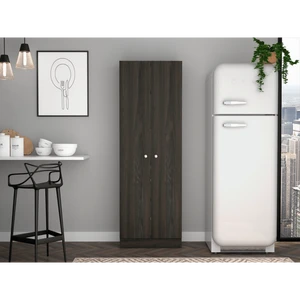 Dakari Multistorage Double Door Cabinet Five Shelves Carbon Espresso/Black-for Garage Storage by Depot E Shop