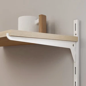 Adjustable Single-S-50 Metal Shelf Supports Wall Bracket Floating Storage Holders Racks for Home Wall Storage