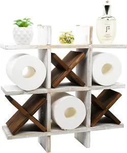 The Factory Is Experiencing Strong Sales. Wooden Wall Mounted Storage Rack and Toilet Paper Holder