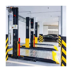 Two Post Car Stacker CE Approved 2100kg Wide Platform Hydraulic Parking Lift Car Storage Home Garage