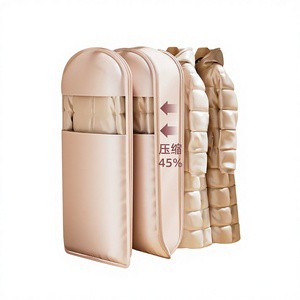 Woven Compression Dustproof Garment Bag for Wardrobe and Household Use Moisture-Proof Clothing Storage