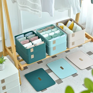 Household PP Large Capacity Underclothes Underwear Drawers Organizer Storage Box With Lids