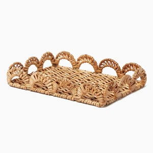 Hn Nordic-style Genuine Rattan Woven Storage Basket for Bathroom/Balcony/Laundry Hotel Supplies-Multi-Purpose Organizer