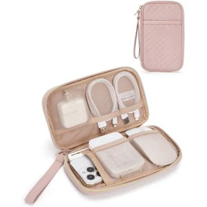 Latest Nylon Electronic Organizer Travel Cable Case Portable Wire Storage Bag Modern Minimalist Multi-Purpose 19x11x3cm