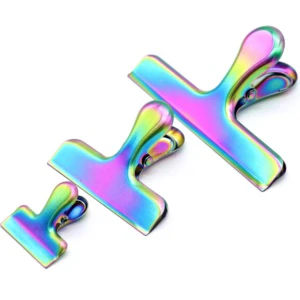 New Arrival Colorful Stainless Steel Heavy Duty Bag Clip for Food Storage