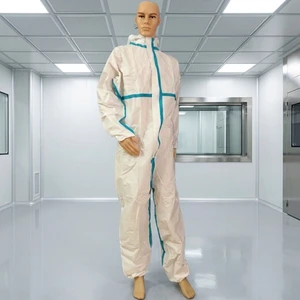 Breathable Blue Taped Seam Non-woven Disposable Agriculture Farm Dust-Proof Safety Protective Coverall Working Uniforms