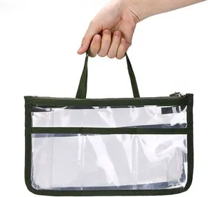 Lager Capacity Clear Waterproof Lightweight PVC Toiletry Bag with Handles