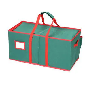 Oxford Christmas Ball Storage Box Collapsible Holiday Ornament Container Organizer