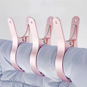 China Factory Quilt Pegs Aluminum Alloy Clothespins Large Quilt Clips Windproof Clips for Living Room and Kitchen for Laundry