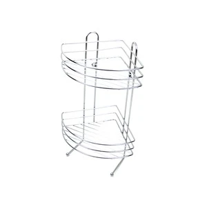 Hotel Bathroom Wall Shelf Corner Storage Rack 2 Tier Hanging Storage Rack
