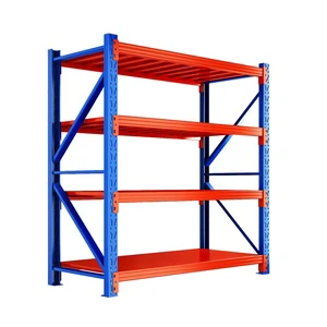Industrial Stacking Heavy Duty Steel Storage Shelves Units Garage Metal Shelving System Warehouse Rack