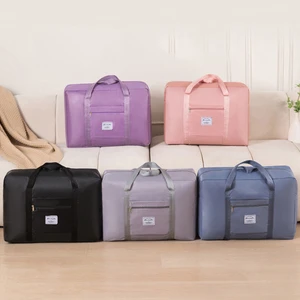 Custom Logo Waterproof Clothes Storage Bags Handle Large-capacity Quilt Luggage Portable Clothes Storage Bag with Zipper