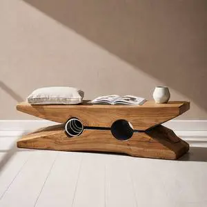 Handmade Solid Elm Wood 